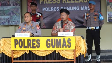 Pres Release pengungkapan narkotika jenis Sabu.